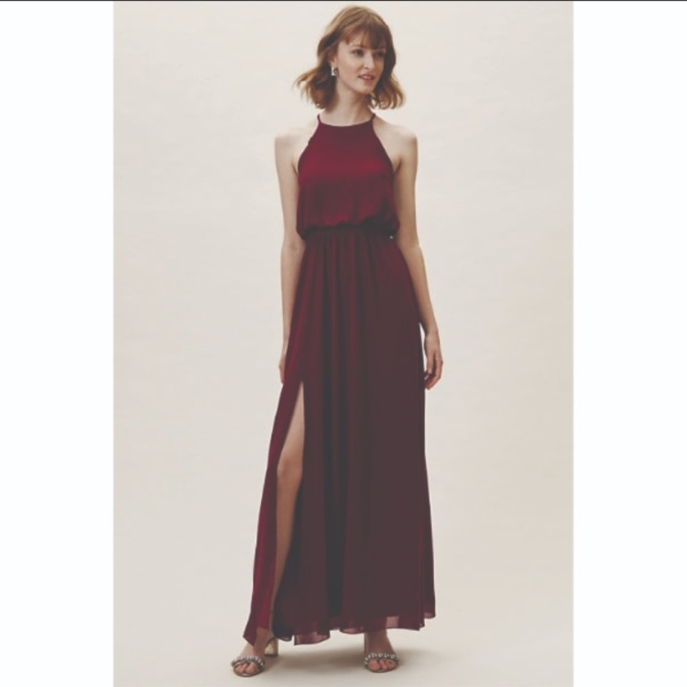 BHLDN Cayenne Dress Bordeaux Dress